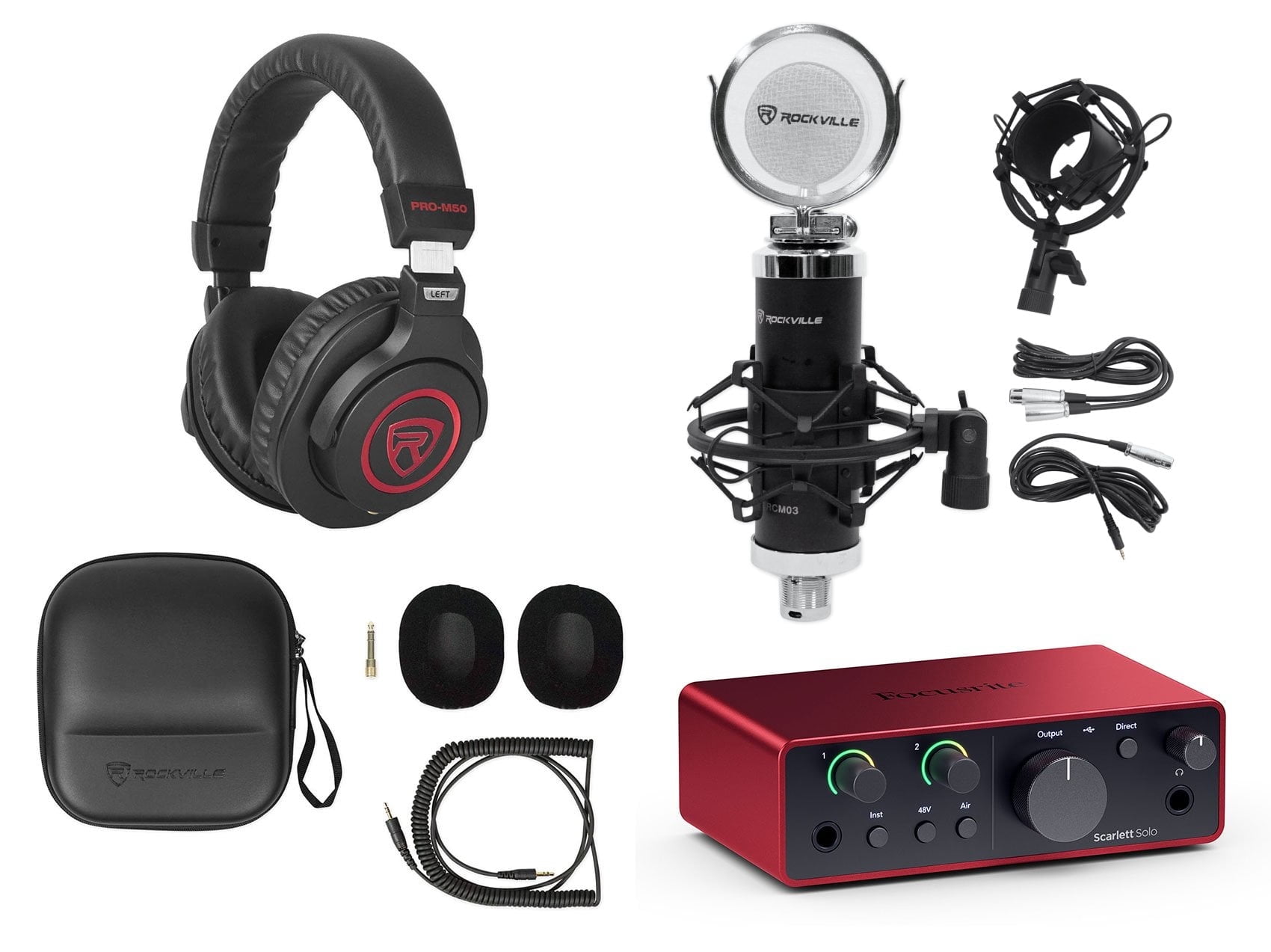 Focusrite Scarlett Solo 4th Gen USB Recording Audio Interface +