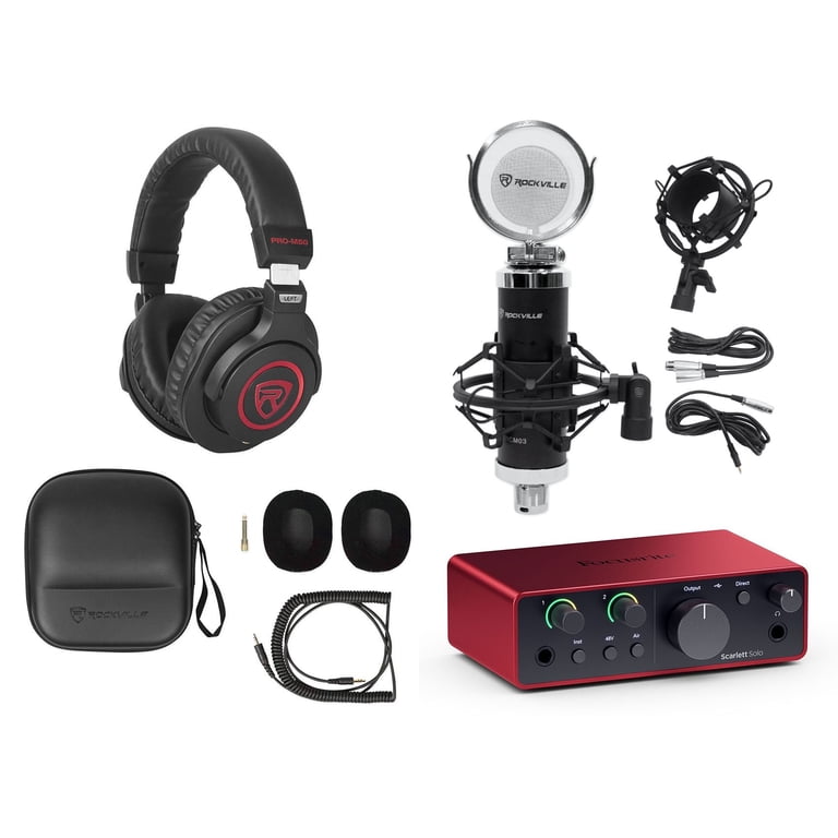 Focusrite Scarlett Solo 4th Gen USB Recording Audio Interface +