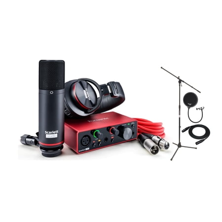 Focusrite Scarlett Solo Studio 3rd Gen USB Audio Interface w/ Accessory Bundle