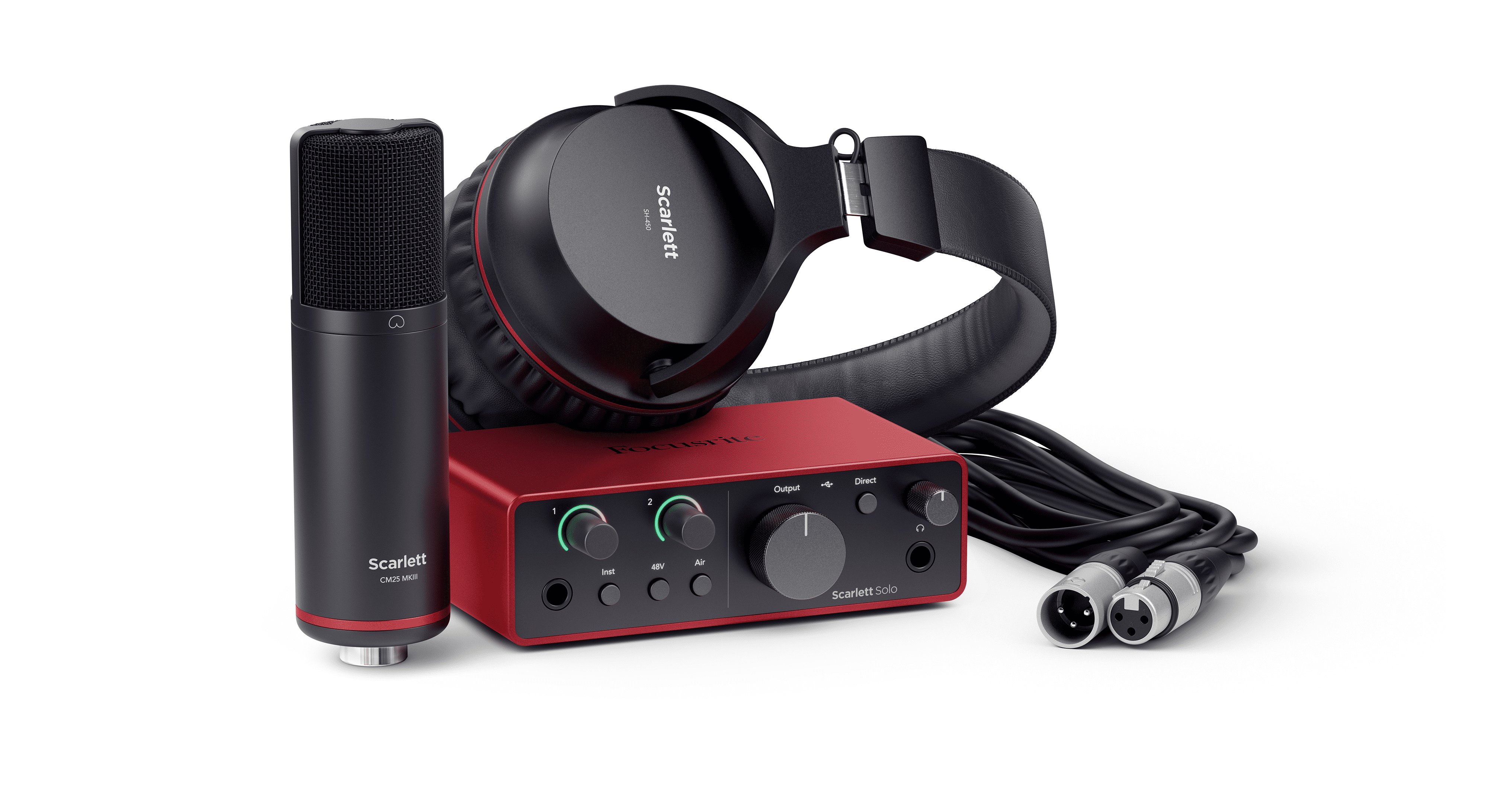 Focusrite Scarlett Solo Studio 4th Gen USB Audio Interface with Scarlett Mic