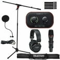 thumbnail image 1 of Focusrite Vocaster One Studio Essential Podcasting Kit with Microphone Boom Stand Package, 1 of 9