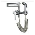 thumbnail image 1 of Fodable Kitchen Faucets Solid Brass Kitchen Sink Mixer Tap Hot & Cold Wall Mounted With Spray Gun Rotating Sink Mixer ,Effortless Installation, 1 of 7
