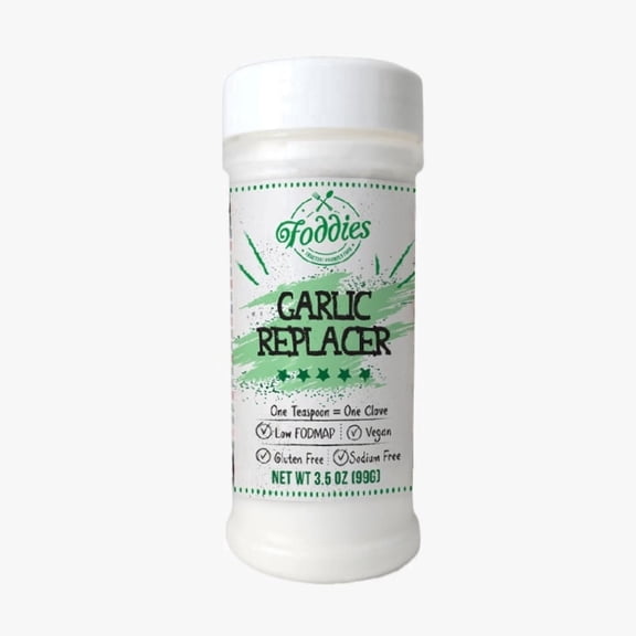 Foddies Garlic Replacer, 3.5oz, Low FODMAP, Vegan, Gluten Free, IBS Friendly, Sodium Free