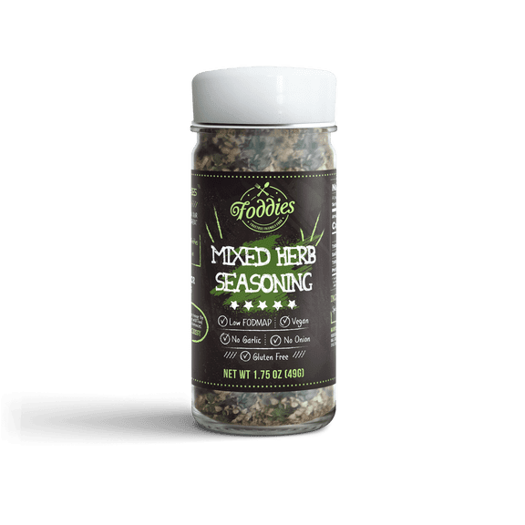 Foddies Mixed Herb Seasoning, Low FODMAP, Gluten Free, No Onion No Garlic, Vegan, Plant Based, IBS Friendly