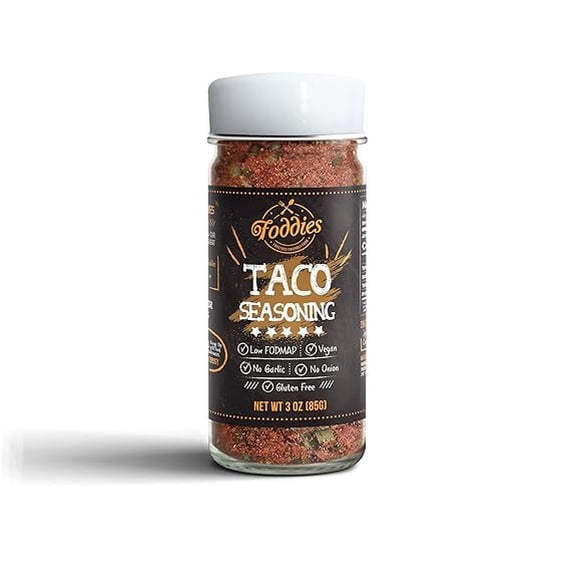 Foddies Taco Seasoning, Low FODMAP, Gluten Free, No Onion No Garlic, Vegan, Plant Based, IBS Friendly