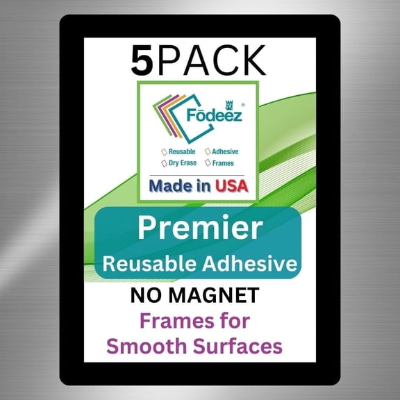 Fodeez® Frames  Letter-Size Adhesive Frames for Smooth Surfaces
