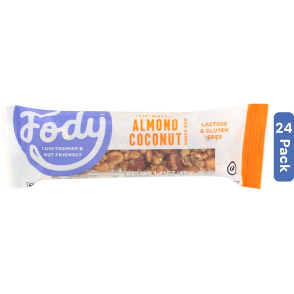 Fody Food Co Almond Coconut Bar 1.41 oz (Pack Of 24)
