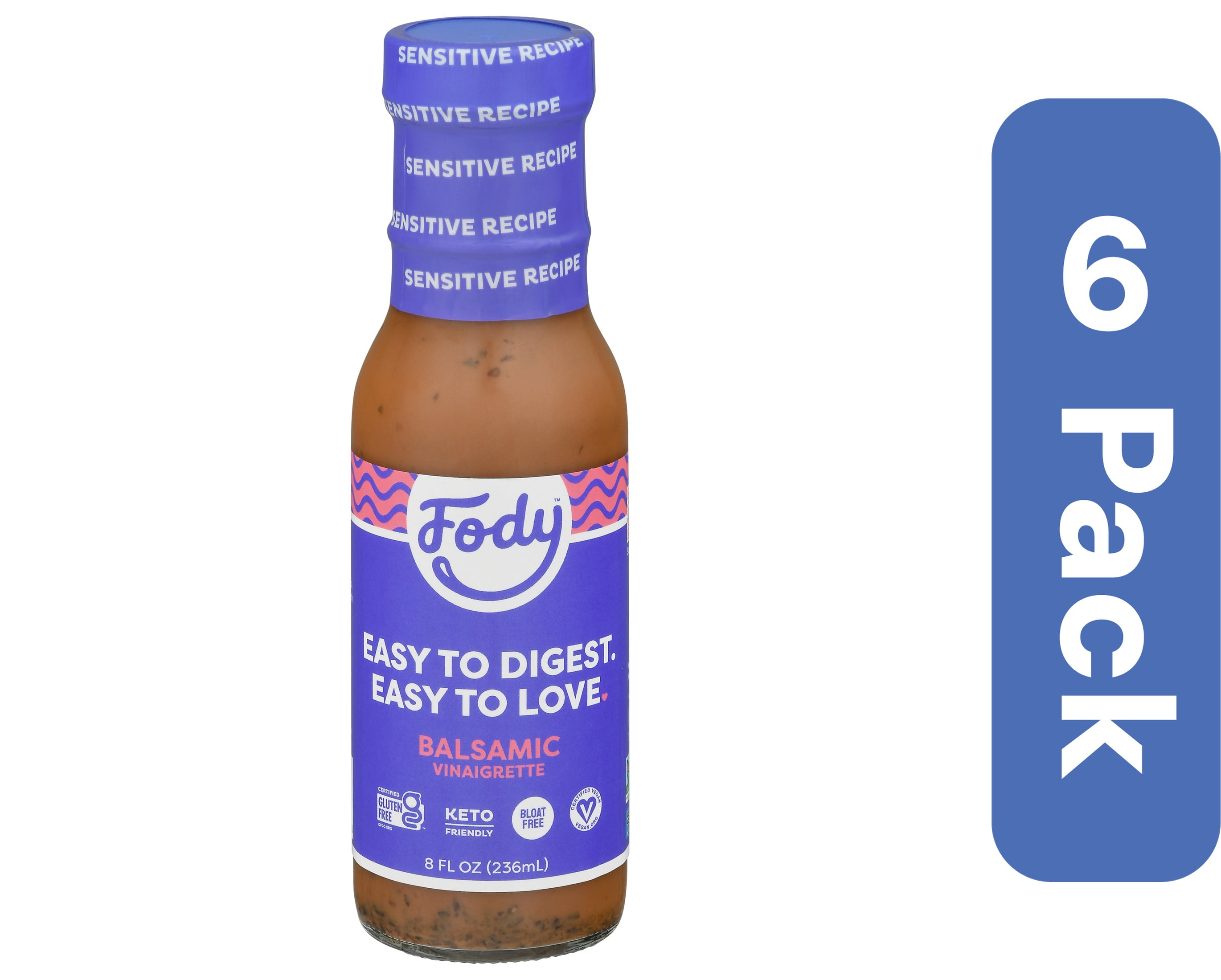 Fody Food Co Dressing Balsamic Vinaigrette 8 fl oz (Pack Of 6 ...