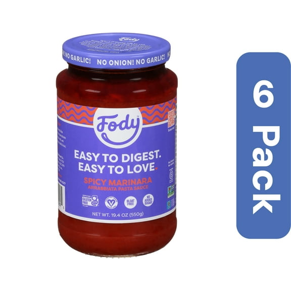 Fody Food Co Pasta Sauce Arrabbiata 19.4 Oz (Pack Of 6)
