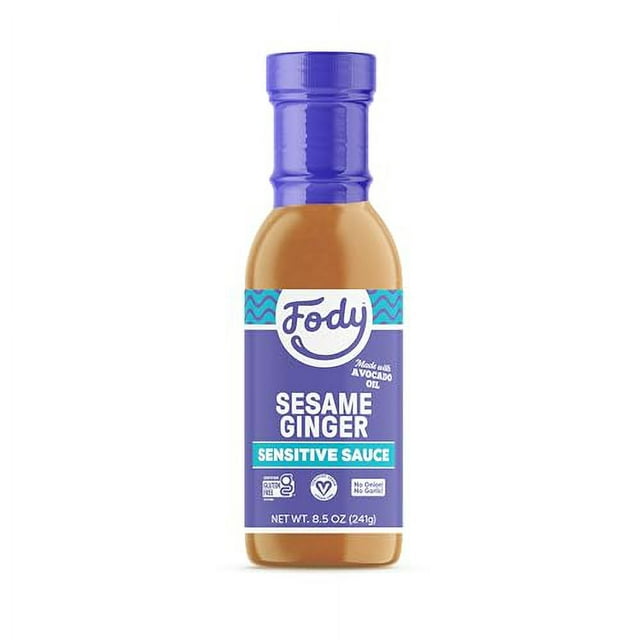 Fody Foods Vegan Sesame Ginger Sauce Marinade, Avocado Oil, Low Fodmap