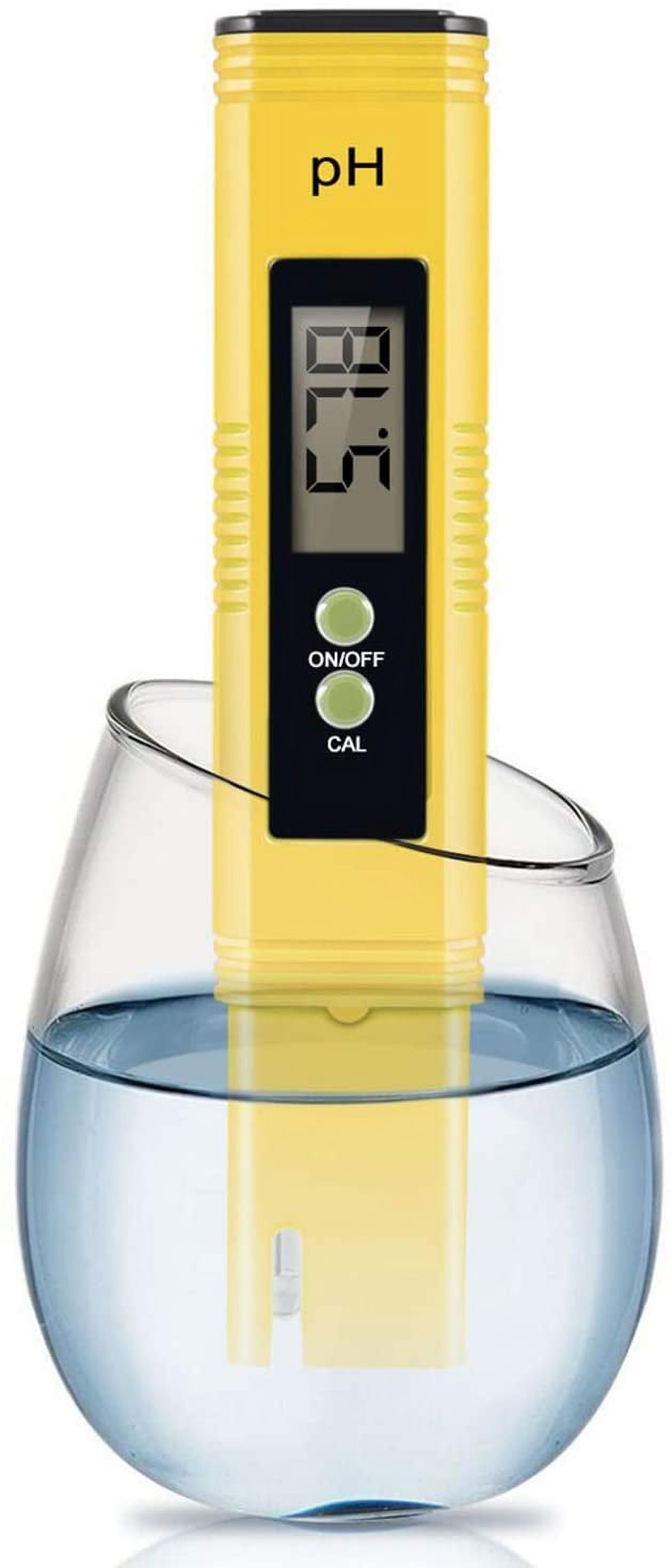 Foeses Digital PH Meter, PH Meter 0.01 PH High Accuracy Water Quality Tester with 0-14 PH Measurement Range for Household Drinking, Pool and Aquarium Water PH Tester Design with ATC