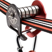 Fofana Ninja Slider Slackline Pulley   Obstacle Course Attachment with Carabiner, Smooth Bearing Zip Slider