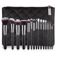 thumbnail image 1 of Fofosbeauty 15Pcs Travel Makeup Brushes set with Bag Makekup Tools Foundation Blending Blush Eyeliner Shadow Brow Concealer Brushes Kit Black, 1 of 6