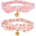 thumbnail image 1 of Xekoro 2Pack Breakaway Cat Collar, Soft Cotton Kitten Cat Collars with Cute Bow Tie for Male Female Kitty Kitten, Ideal for Girl Cats Boy Male Cats, 1 of 7