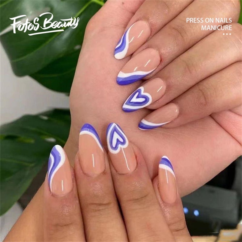 Manicure Trend Colori Estate 2021 Medium Almond Press On Nails