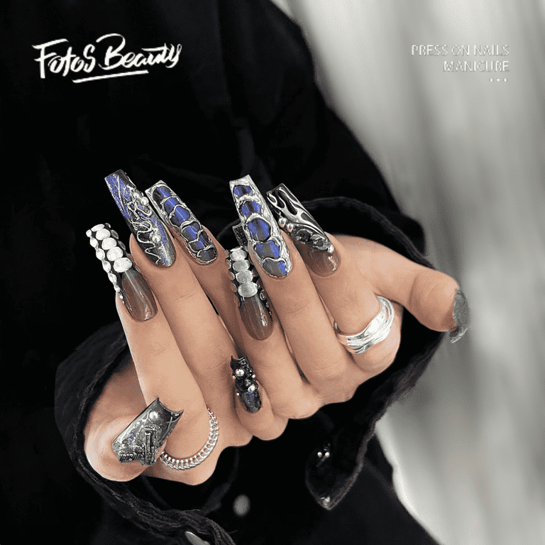 Sexy Serpentine Pattern Nails Set Sexy Serpentine Pattern Nails Set