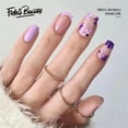 thumbnail image 1 of Fofosbeauty 24 pcs Square False Nails, Press-on Nails Designs 2022, French Purple Daisy, 1 of 8