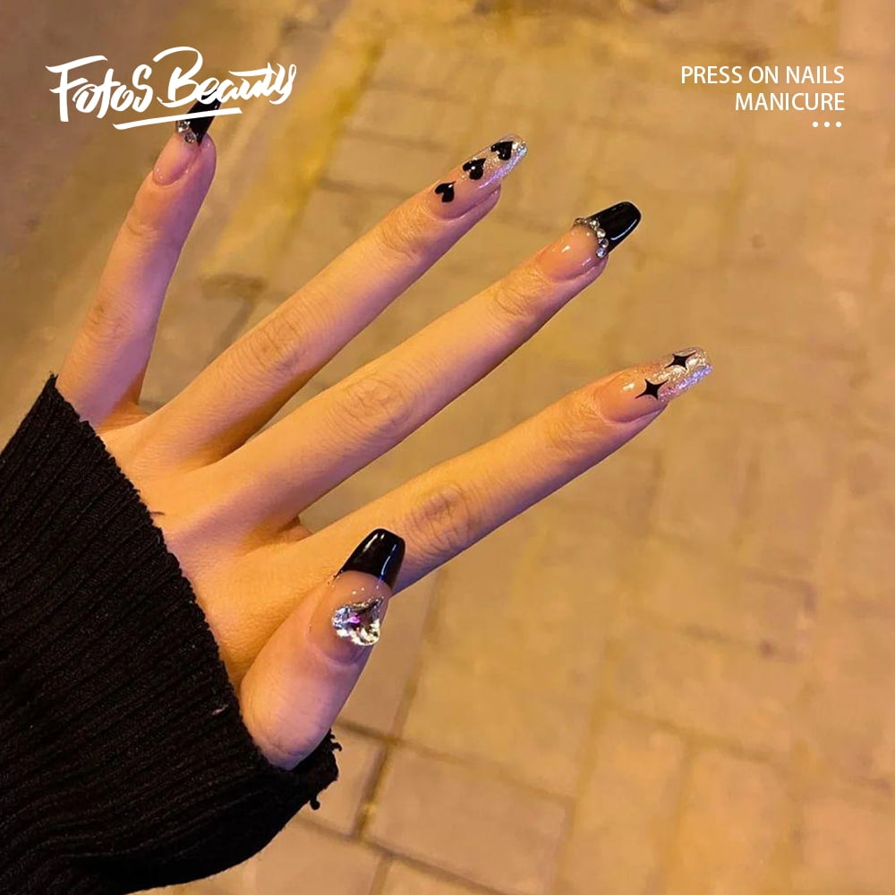 Fofosbeauty 24PCS Fake Press on Nails Coffin Short Fake Nails for Girls  Women, Short Coffin Valentines Day - Walmart.com