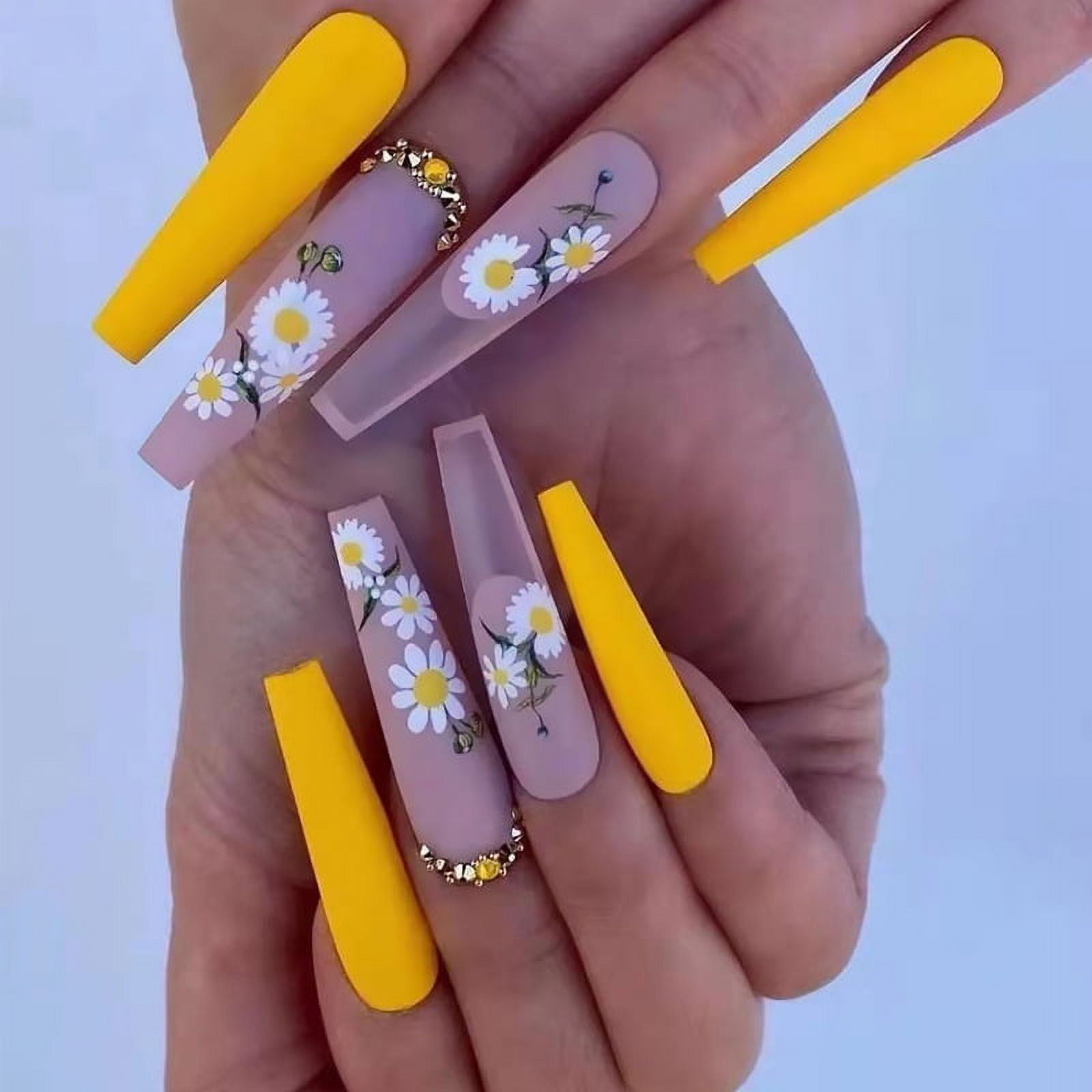 summer coffin nails