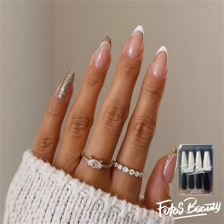 Gold Shimmering Stick One Nails with Butterfly And Diamonds Gold Shimmering Stick One Nails with Butterfly And Diamonds