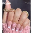 thumbnail image 1 of Fofosbeauty 24pcs Almond Fake Press-on Nails for Girls Womens, Almond Pink Love French, 1 of 6
