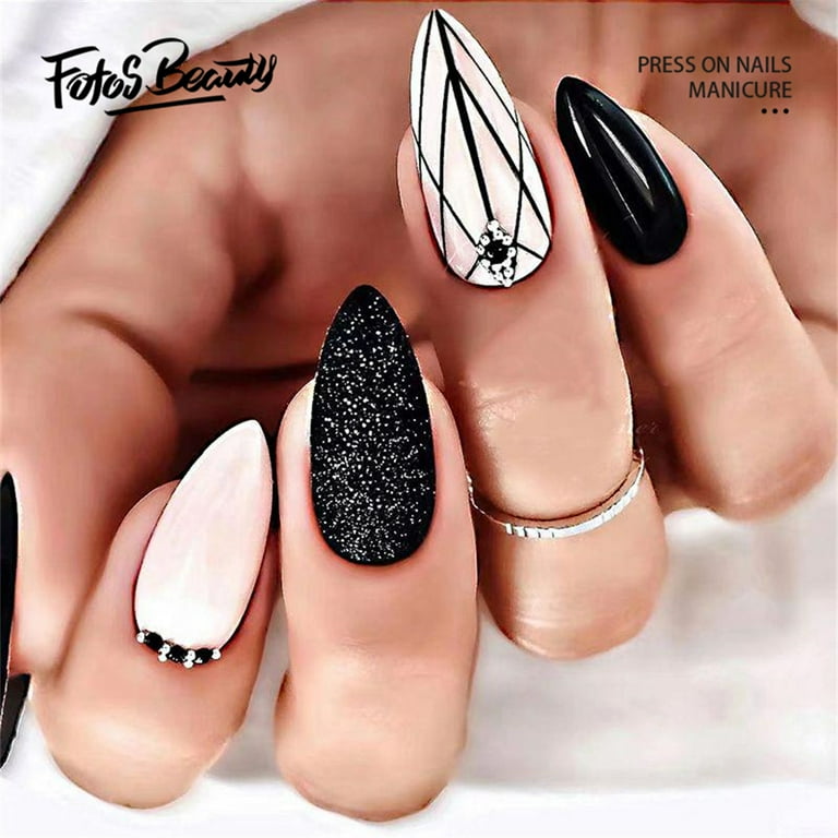 Fofosbeauty 24pcs Medium False Nails Press on Nails Designs 2023