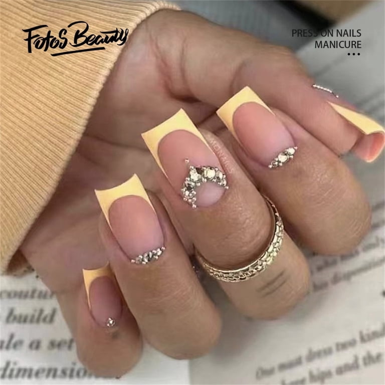 gold dress nails Black Gold Aura – Nails4you.studio main image 1