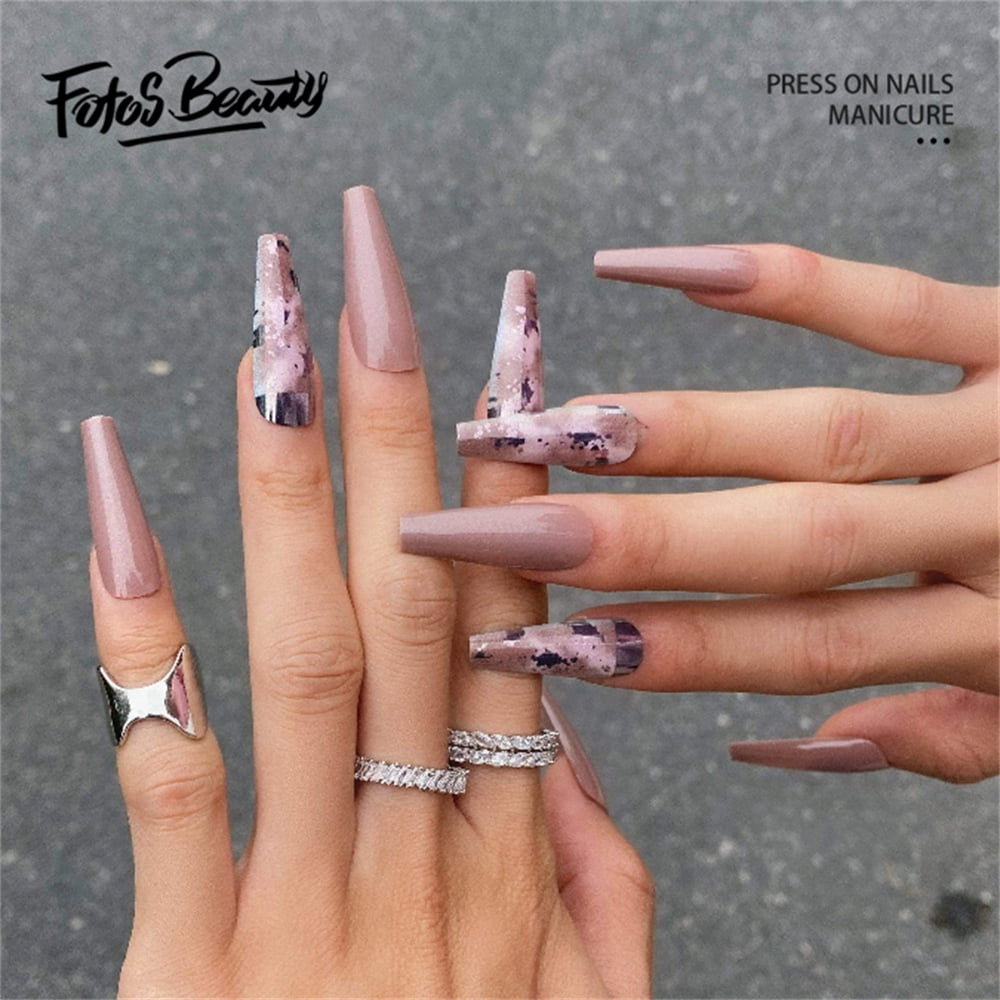 Buy Girl Code Pink Set 5xl Nails Super Long Nails Square Nails Pink Nails  Birthday Nails Long Pressonnails Pressonnails Blings Online in India - Etsy