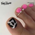 thumbnail image 1 of Fofosbeauty 24pcs Press on False Nails,Square Toe Fake Acrylic Nails, Sweet Girl Cow, 1 of 10