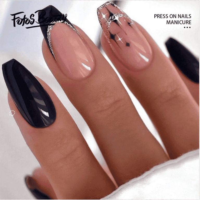 Fofosbeauty 24pcs Press on False Nails Tips,Coffin Fake  display picture 1