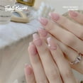 thumbnail image 1 of Fofosbeauty 24pcs Press on False Nails Tips, Short Coffin Fake Nails, Short Coffin Glittering Pink Diamonds, 1 of 7