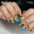 thumbnail image 1 of Fofosbeauty 24pcs Press on Nails, 2024 Artificial Nails Almond Tips Design, Summer Sunflower, 1 of 6