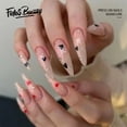 thumbnail image 1 of Fofosbeauty 24pcs Press on Nails, 2024 Fake Nails Stiletto Tips Design, Clear Little Heart, 1 of 7