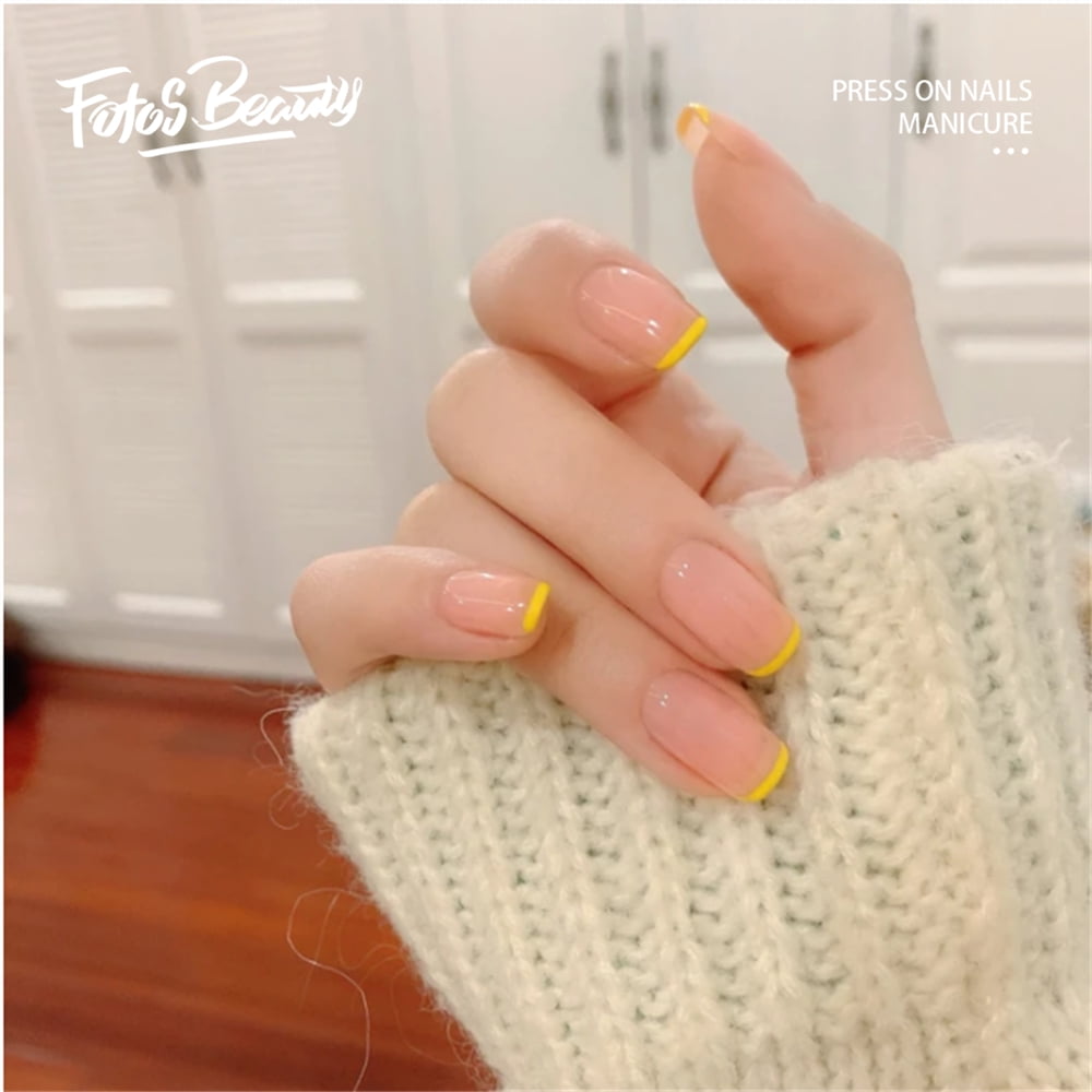 Neon yellow + white chrome 💛🍌🍋⭐️ hard gel overlay on my client's natural  nails! : r/Nails