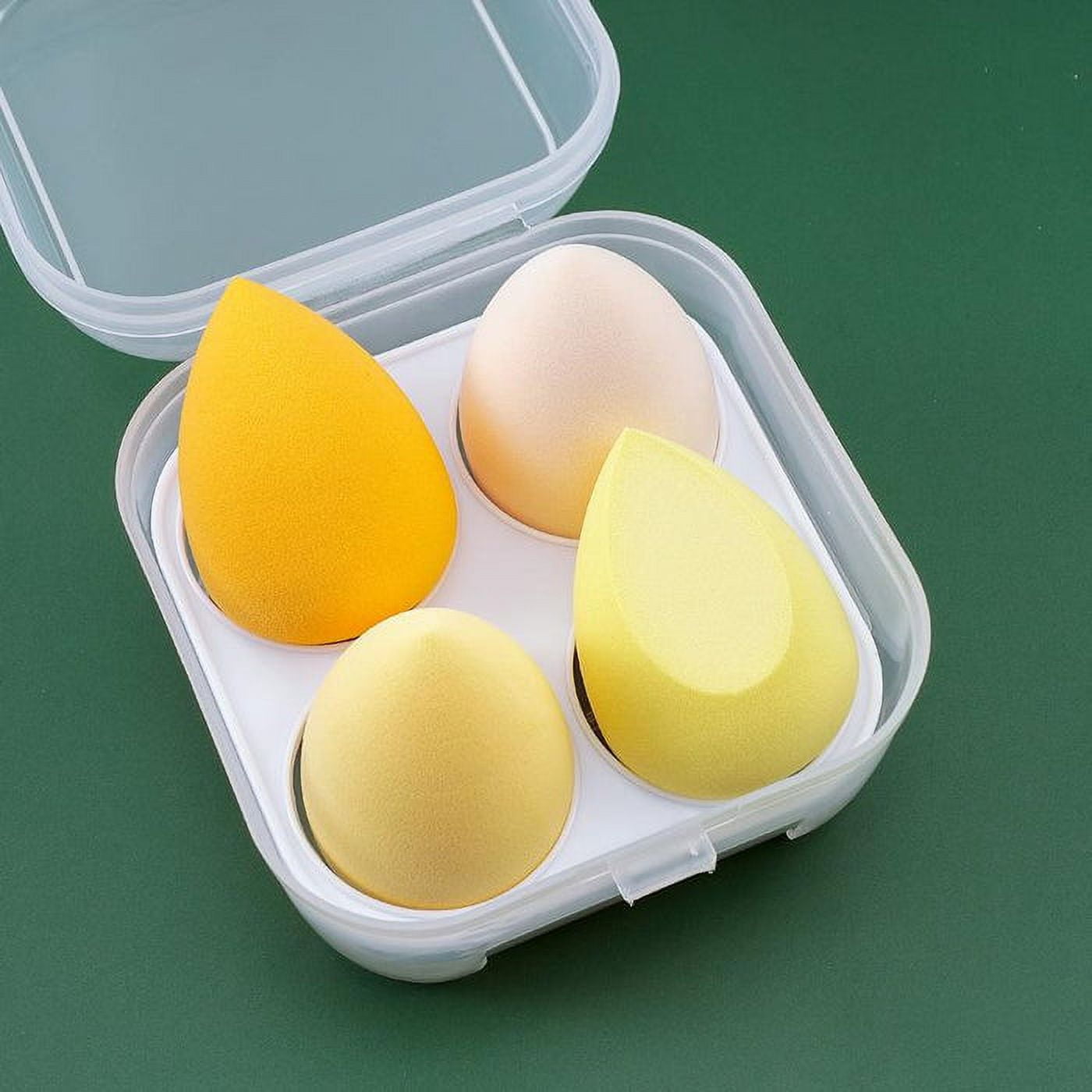 4 Pcs Beauty Eggs Scatola Trasparente Flawless Creme Polveri