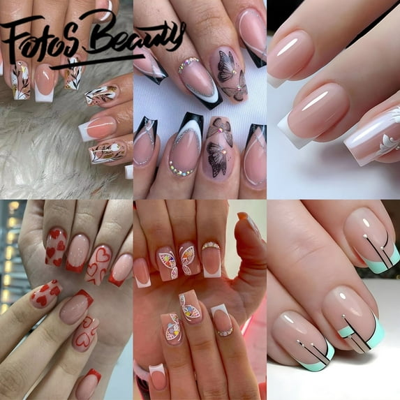 Fofosbeauty 6 Packs(144pcs) Press on Nails, Artificial Acrylic Nails for Salon Quality in Seconds 07