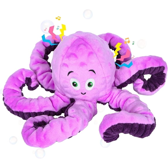 Xekoro Squeaky Dog Toys for Aggressive Chewers, Octopus-Tug of War Dog Toys for Large Breed Tough Interactive Stuffed Dog Chew Toys for Puppies Small & Large Dogs, Purple