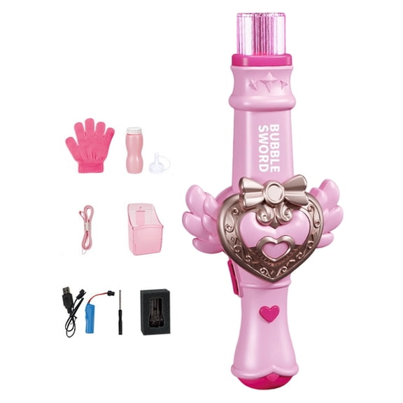 Fog Bubble Machine, Rechargeable Automatic Electric Smoke Bubble Machine, Magic Smoke Bubble Maker, Colorful Lights & Music, Bubble Fog Game for Parties, Beaches, Summer