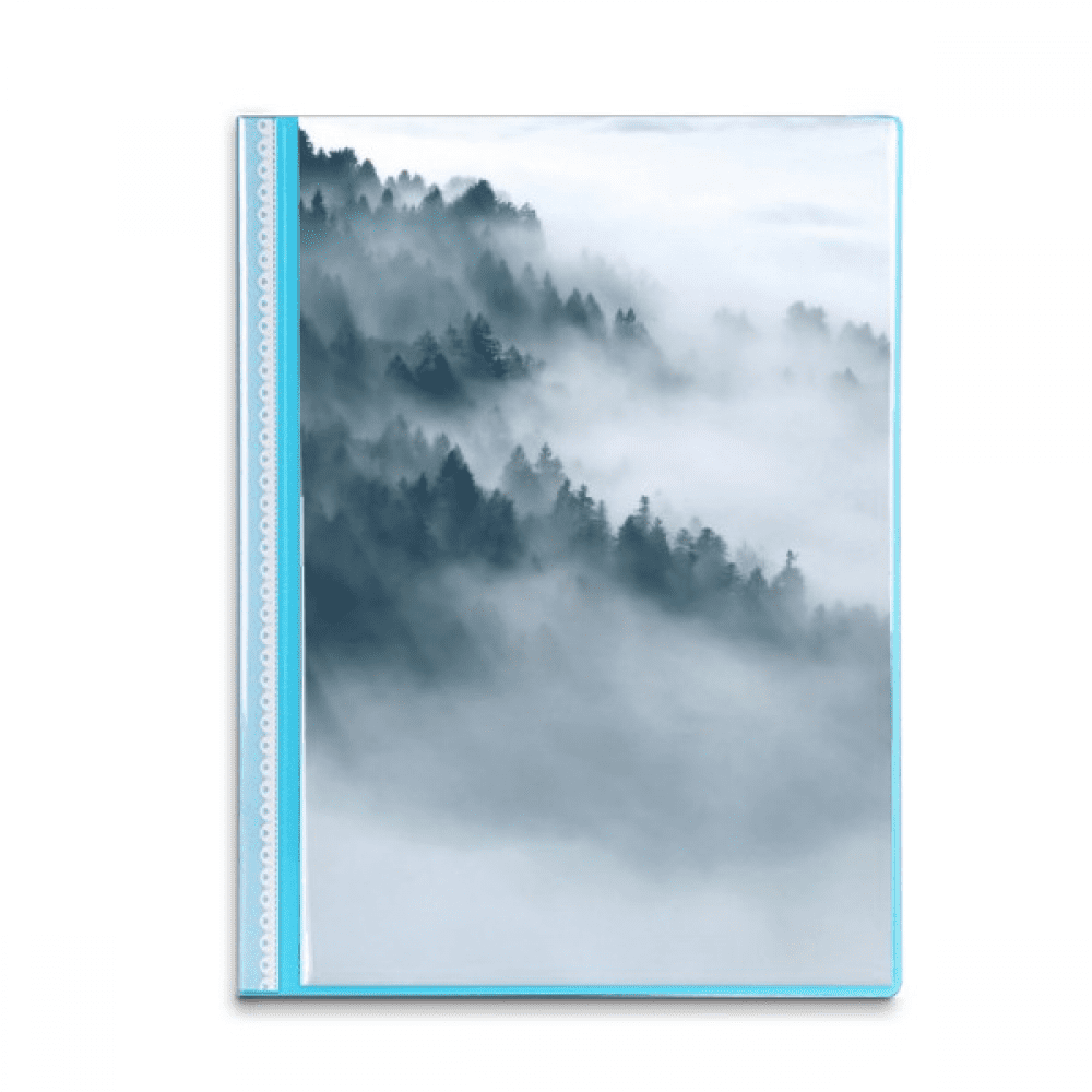 Fog Forest Mountain Sky Cloud Book Sheet Protectors Portfolio