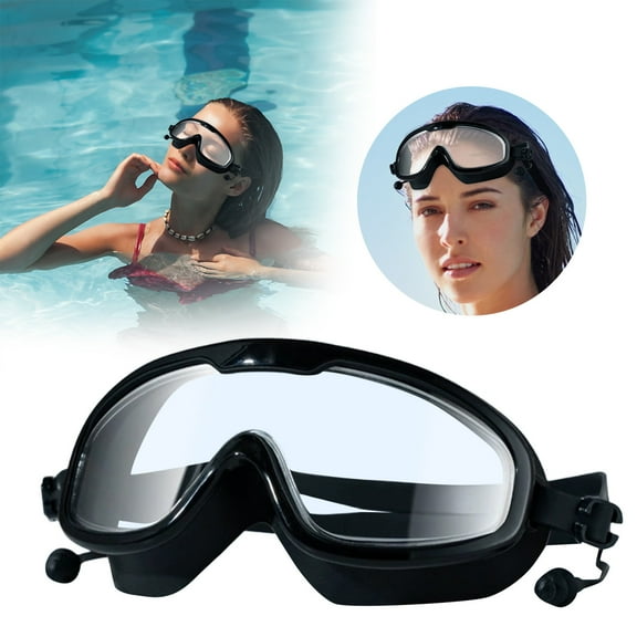Fog Swimming Goggles for Adults and Kids with Leak Proof Comfort Fit for Men Women and Youth Clear Protective PC Frame