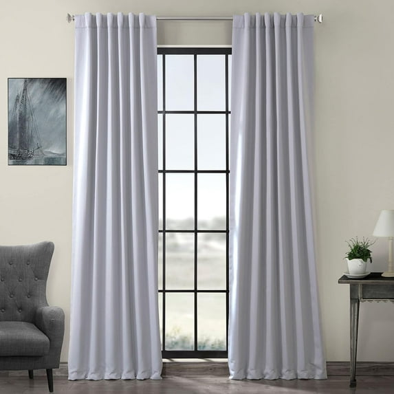 Fog Grey Blackout Room Darkening Curtain (1 Panel), Fog Grey, 50W X 108L