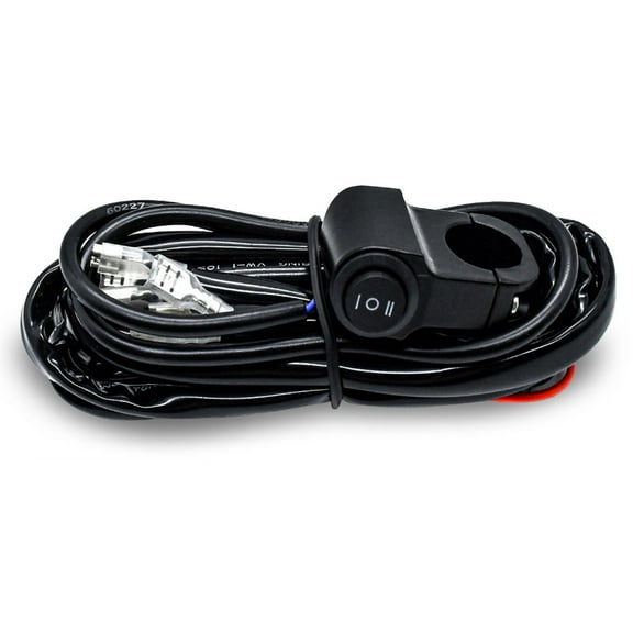 Led LED Light Bar Wiring Harness Kit, 180W 3 Leads 16 AWG LED Motorcycle Wiring Harness With 12V 40A Relay And Control Switch For Switching Between Different Modes
