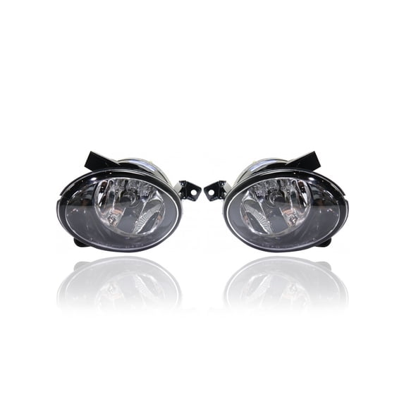 Fog Light Assembly - Compatible/Replacement for '11-14 VW Volkswagen Eos, 12-17 Tiguan, 17-18 Limited - Pair, Left Driver + Right Passenger Set - 5K0941700F, 5K0941699F