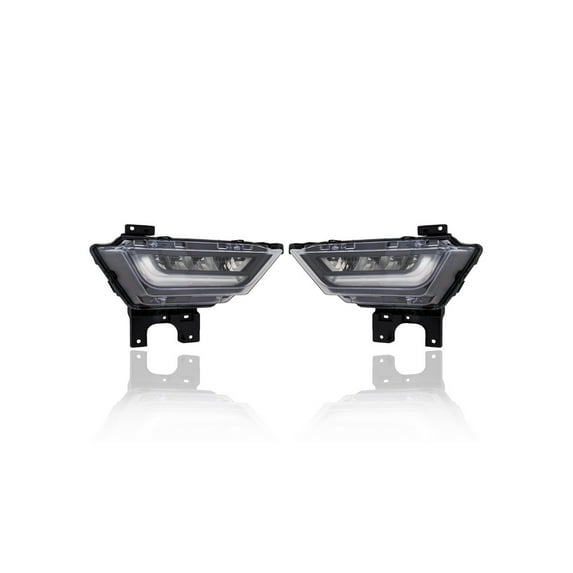 Fog Light Assembly - Compatible/Replacement for '21-21 Ford F-150 Extended Cab/Hybrid, 21-22 Crew Cab - LED - Pair, Left Driver + Right Passenger Set - ML3Z15200C, ML3Z15201C