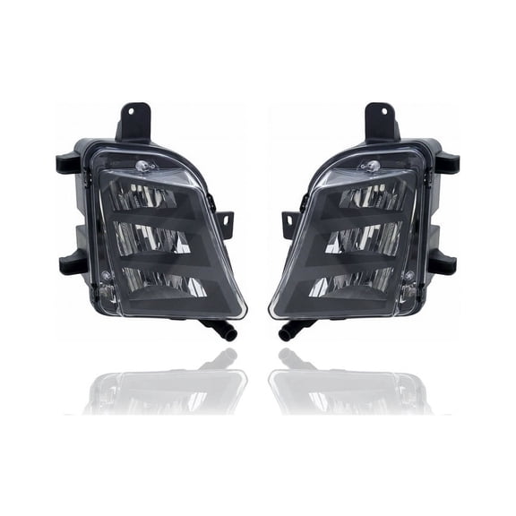 Fog Light Assembly - Compatible/Replacement for '14-17 VW Volkswagen Golf/GTI - Pair, Left Driver + Right Passenger Set - 5GM941700A, 5GM941699A