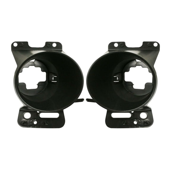 Fog Light Brackets Pair Set - Left and Right Side Plastic Mounting Hardware