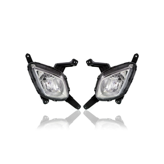 Fog Light - Compatible/Replacement for '16-18 Kia Sorento SX-Model With Sport Package - Halogen - Pair, Left Driver + Right Passenger Set - 92202C6100, 92201C6100 - CAPA