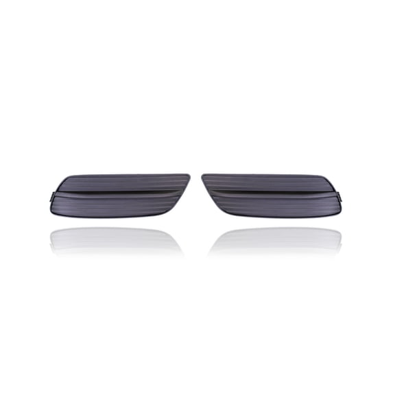Fog Light Cover - Compatible/Replacement for '12-12 Honda Civic Sedan EX/EXL - Without Fog Lamp Hole - Pair, Left Driver + Right Passenger Set - 71106TR0A01, 71107TR0A01