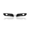 thumbnail image 1 of Fog Light Cover - Compatible/Replacement for '12-15 Audi A6 (Exclude S-Line & Adaptive Cruise Control) - With Lamp, Matte Black - Pair, Left Driver + Right Passenger Set - 4G0807682G9B9, 4G0807681A9B9, 1 of 4