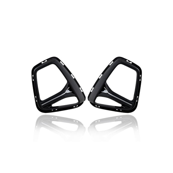 Fog Light Cover - Compatible/Replacement for '19-22 Chevrolet Blazer Premier - Bezel With Hole, Chrome - Pair, Left Driver + Right Passenger Set - 84538967, 84538966